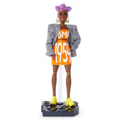 BMR1959 Barbie con vestito arancione
