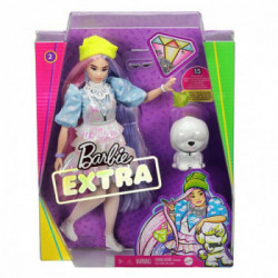 Barbie Extra Doll 2 in Shimmery Look with Pet Puppy