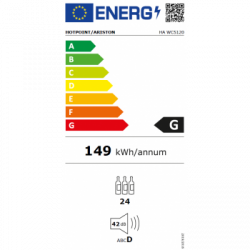 Hotpoint HA WC5120 - Cantinetta Vini da Incasso, 24 Bottiglie, Classe G