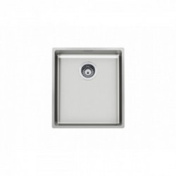 Foster 3139 850 - Lavello Serie 45 Sottotop, 1 Vasca, 48 x 43 cm, Acciaio Inox