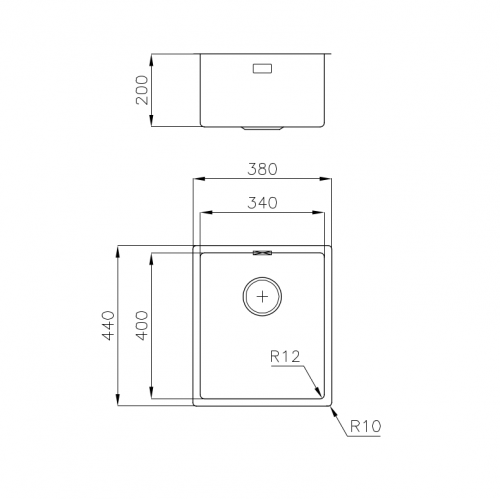 Foster 3353 050 - Lavello Filotop S4001, 1...