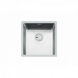 Foster 3356 850 - Lavello Sottotop S4001, 1 Vasca, 44 x 44 cm, Acciaio Inox