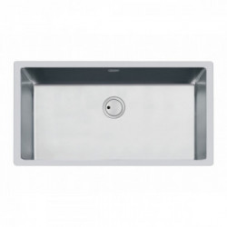 Foster 3358 850 - Lavello Sottotop S4001, 1 Vasca, 84 x 44 cm, Acciaio Inox 