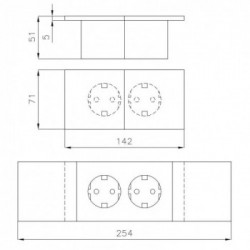 Foster 8000 017 - Portaprese da Incasso Cip-Cip