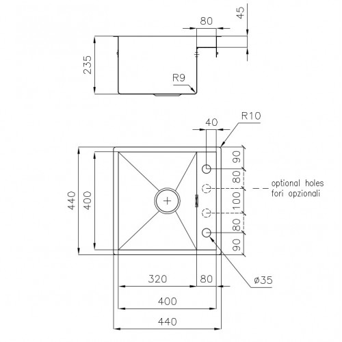 Foster 1236 050 - Lavello Quadra Filotop | FTS,...