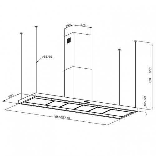 Foster 2442 150 - Cappa Aspirante ad Isola...