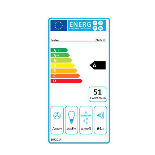 Foster 2442 210 -Cappa Aspirante ad Isola...