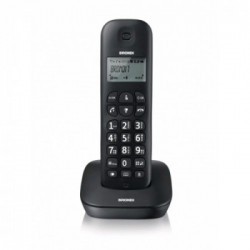 Brondi Gala - Telefono Cordless, Capacità Rubrica 20 contatti, Black