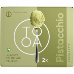 TooA Astuccio da 2 Brick Gelato, Gusto Pistacchio, Vegano