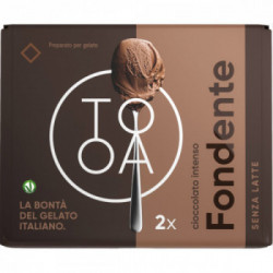 TooA Astuccio da 2 Brick Gelato, Gusto Fondente, Vegano