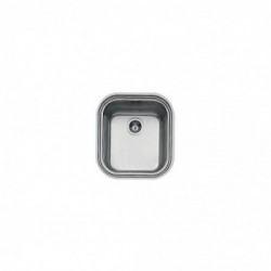 Foster 1611 060 - Lavello Big Bowl Sopratop, Inox spazzolato, 55x50 cm