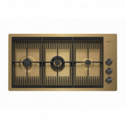 Foster 7680 009 - Piao Cottura Milanello a gas, 3 Fuochi, 87 cm, Gold