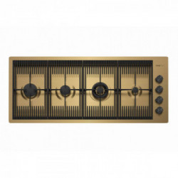 Foster 7681 009 - Piano Cottura Milanello a Gas, 4 Fuochi, 112 cm, Gold