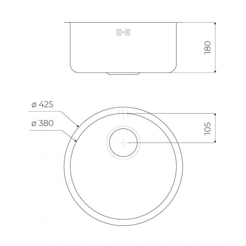 Foster 1130 060 - Lavello Circolare Diamentro...