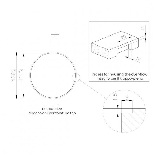 Foster 1130 060 - Lavello Circolare Diamentro...