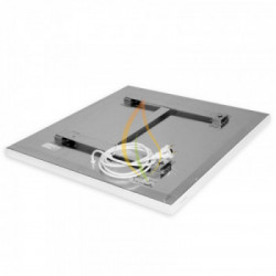 Giabri Heat - 861 - Riscaldatore a infrarossi Ecosun 300K+/300W bianco 59,5x59,5 cm