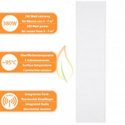 Giabri Heat - 921 - PE380 Plus riscaldatore a infrarossi 30x120cm, 380W