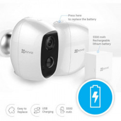  EZVIZ C3A NEW TELECAMERA WIRELESS ESTERNO/INTERNO IP65 A BATTERIA