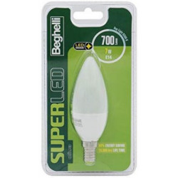 Beghelli Oliva Super LED E14 Lampadina a risparmio energetico 7 W A+