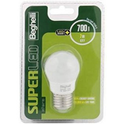 Beghelli Sfera Super LED E27 Lampadina a risparmio energetico 7 W A+