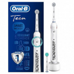 Oral-B Teen White - Spazzolino Elettrico Ricaricabile, 2 Testine