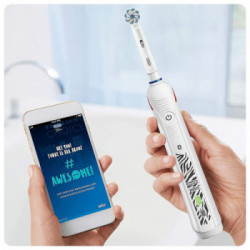 Oral-B Teen White - Spazzolino Elettrico Ricaricabile, 2 Testine
