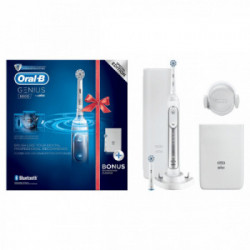 Oral-B Genius 8600 - Spazzolino Elettrico, 2 Testine, 5 Modalità Spazzolamento, Bluetooth, Custodia