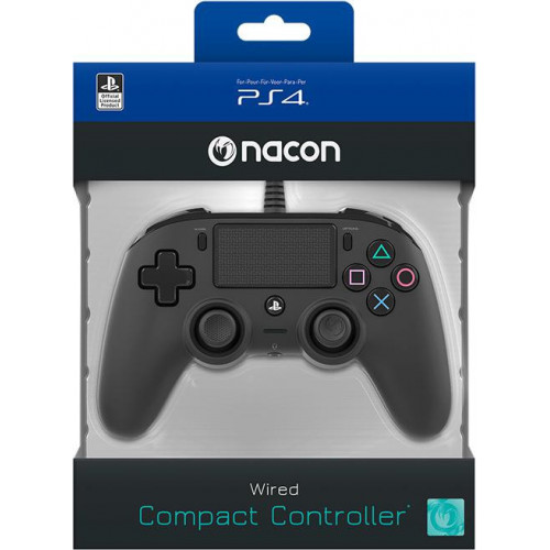 Nacon Wired PS4 - Controller Nero, PlayStation 4