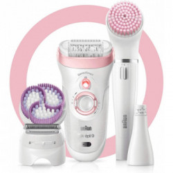 Braun Silk-Epil 9-975 SensoSmart - Epilatore con Spazzola Viso, Rifinitore di Precisione