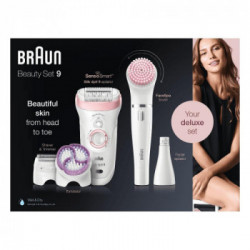 Braun Silk-Epil 9-975 SensoSmart - Epilatore con Spazzola Viso, Rifinitore di Precisione