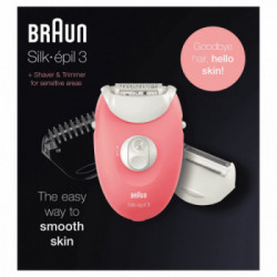 Braun Silk-épil 3 Nuovo SE 3-440 Set Per Le Prime Epilazioni 3-In-1 Epilatore Donna