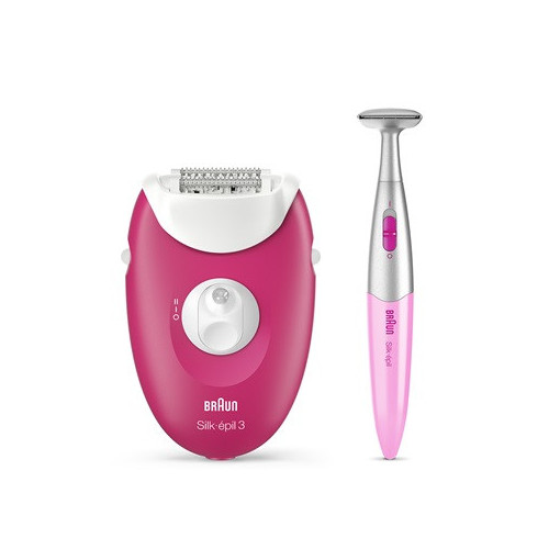 Braun Epilierer Silk-épil 3-420 Rosa, Bianco 20...