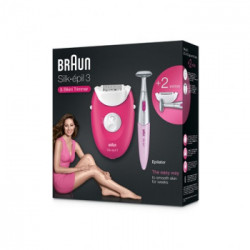 Braun Epilierer Silk-épil 3-420 Rosa, Bianco 20 pinzette