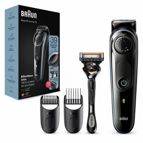 Braun BeardTrimmer 5 BT5341 Nero, Blu