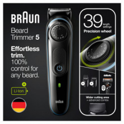 Braun BeardTrimmer 5 BT5341 Nero, Blu