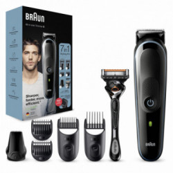 Braun All-in-one Rifinitore Tutto-In-Uno 5 MGK5345, Regolabarba Uomo 7-In-1, Tagliacapelli, Per Viso, Capelli