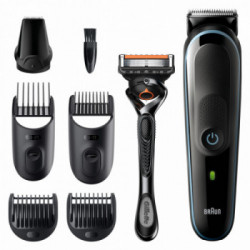 Braun All-in-one Rifinitore Tutto-In-Uno 5 MGK5345, Regolabarba Uomo 7-In-1, Tagliacapelli, Per Viso, Capelli