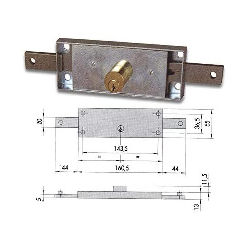 Cisa 41010-80-0 Serratura per Serrande e Pporte...