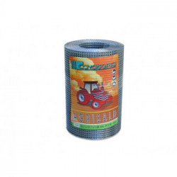 Cavatorta Agrisald - Rete Elettrosaldata in Rotolo 25mt.x h.0,8 mt, Maglia 12,7x25,4 mm Zinco	