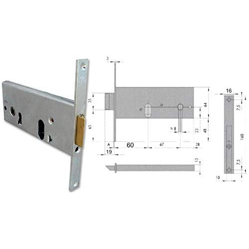 Cisa 5699 44155-60-0 Serratura Infilare...