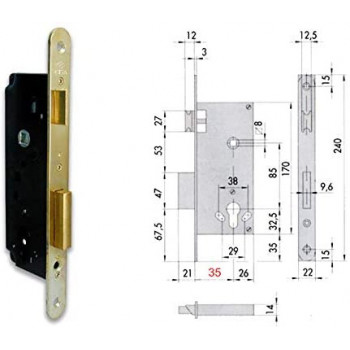 Cisa 5C130-35-0 Serratura...