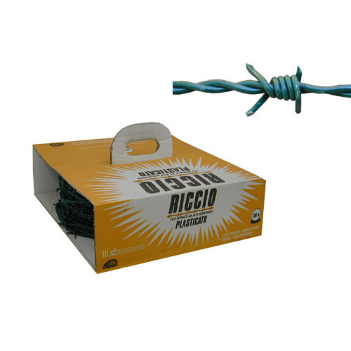 Bobina filo spinato plastificato 100 mt -...