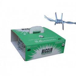 Bobina filo spinato zincato 100 mt - diametro filo 1,7 mm - Zinco Riccio