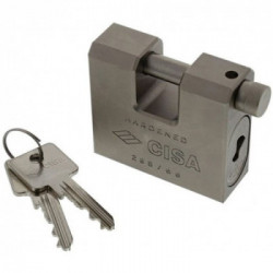 Cisa 28550-66-0 Lucchetto Rettangolare Monoblocco per Serrande Acciaio 66 mm