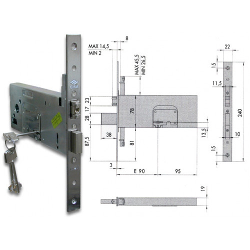 CISA 57365-90-0 SERR D/M INFIL TRIPL S/A