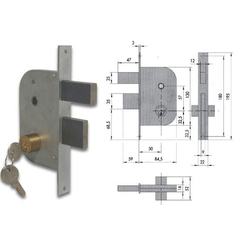 CISA 42510-50-0 SERR CANCELLO CIL FISSO