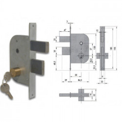CISA 42510-50-0 SERR CANCELLO CIL FISSO