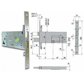 Cisa 57357-100 Serratura...