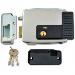 Cisa 11921-60-4 Elettroserratura da Applicare a Cilindro SX 60 mm