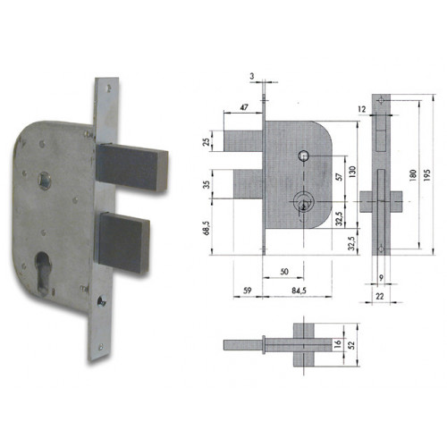 CISA 42512-50-0 SERR CANCELLO CIL SAG